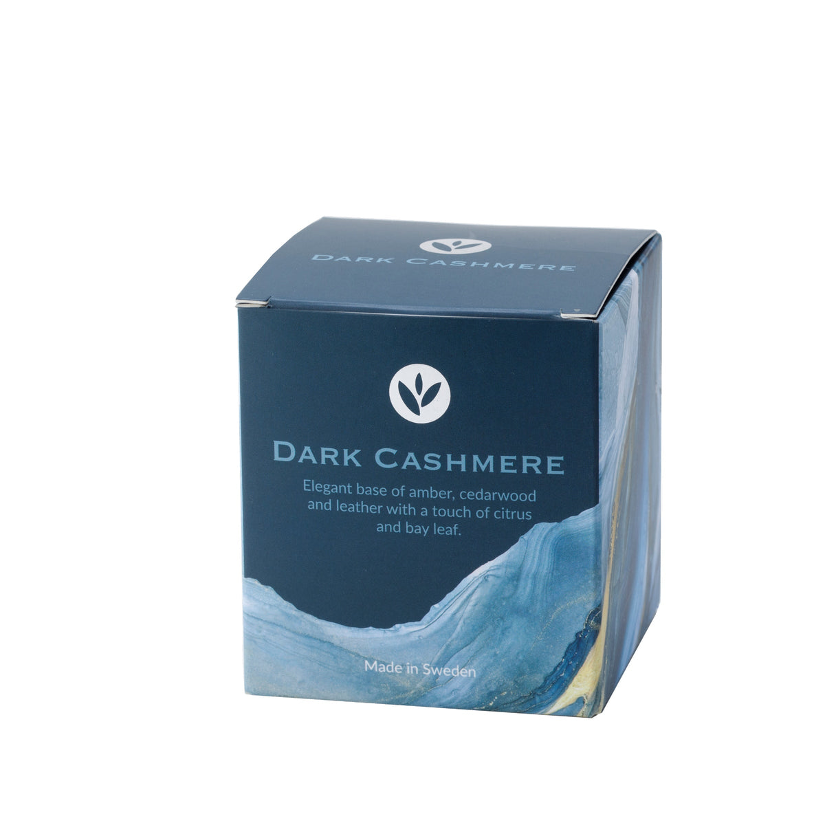 Dark Cashmere doftljus 220 g – amber, läder & citrus